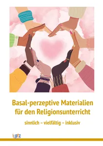 Broschürencover. Eine Zeichnung. Viele Hände, die sich halten, ergeben die Form eines Herzens.
