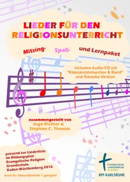 Quelle: Marilena Thomas Bunte Noten auf einer Notenline